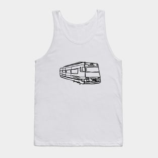 Minimal Spanish locomotive train driver train driving Spain travel Tank Top